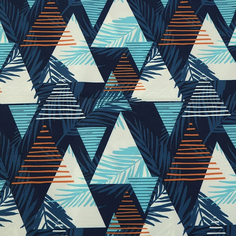 Quick-drying waterproof printing polyester microfiber peach skin fabric for beach pants