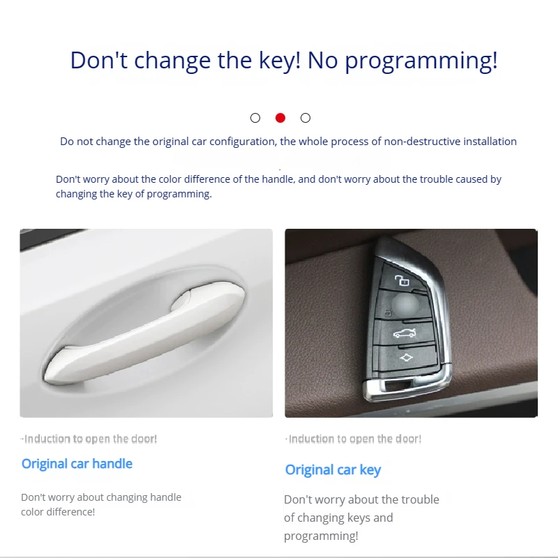N change the door handle Car keyless comfortable entry system can be suitable for  bmw F and G  platform