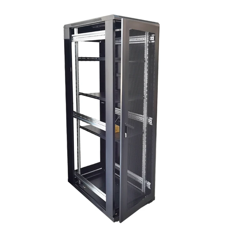 19 inch high quality steel frame mesh door network assembly rack 42U cabinet