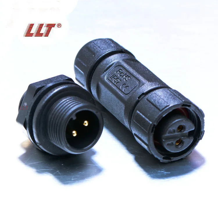 LLT 110V 10A 2 3 4 5 6 7 8 Pin m12 Водонепроницаемая светодиодная лента с мини-разъемом