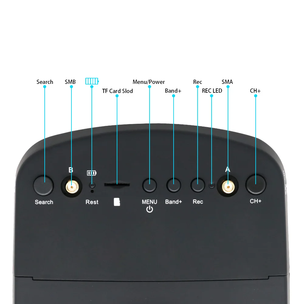 EV800D 5.8G 4.9G 40CH 5 Inch Switchable FPV Transmitter VTX Headset HD DVR Diversity FPV Glasses W/ 25-1300mW For RC FPV Drone