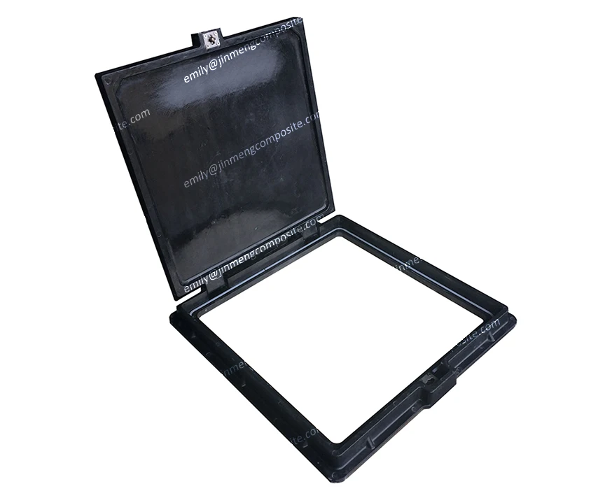Square 600x600mm frp manhole cover of highway fiberglass