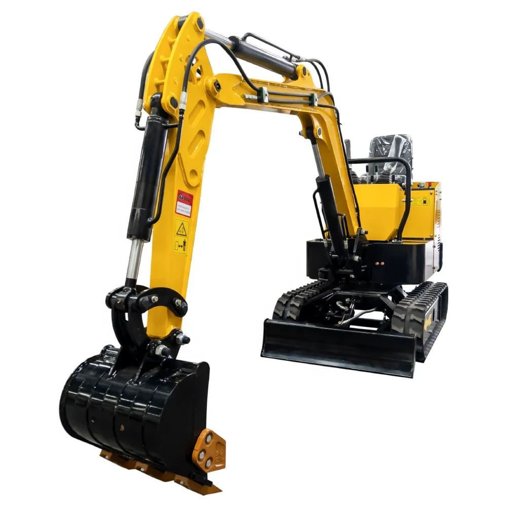 E.P 2024 New Design Epa Approved Diesel Engine Towable Backhoe Earth Moving Machinery 1Ton Trackhoe With Cabin