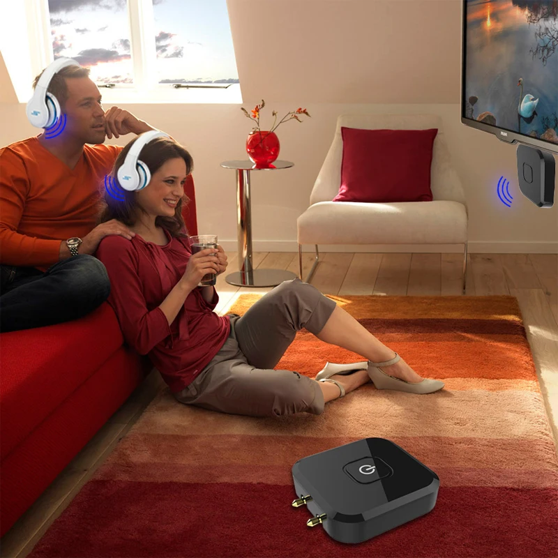 BT4.1 portable airplane wireless audio receiver jack 3.5 aux hardware bluetooth transmitter