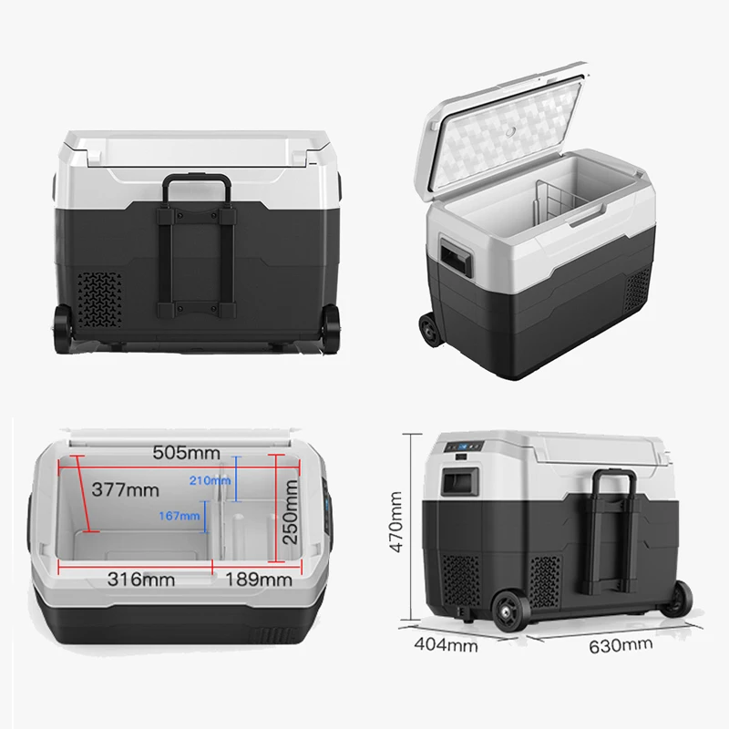 Easy-to-Maintain Portable Vehicle Frost-Free Cooler Box with Single-Zone & Factory Direct Delivery for Camper & Sailboat Trailer