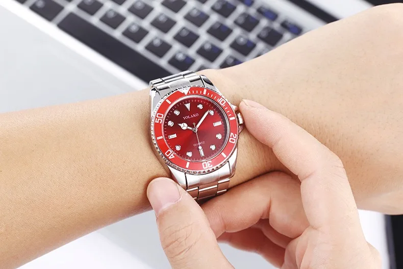 
Wholesale New Fashion Stainless Steel Band Men Sport Business Watch Wrist Watch Quartz 