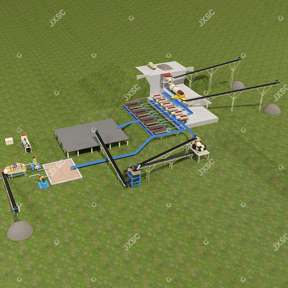 Rawanda Engineer Site Service Sandy Soil Coltan Tantalum-Niobium Mining Machinery Tantalum Niobium Processing Plant