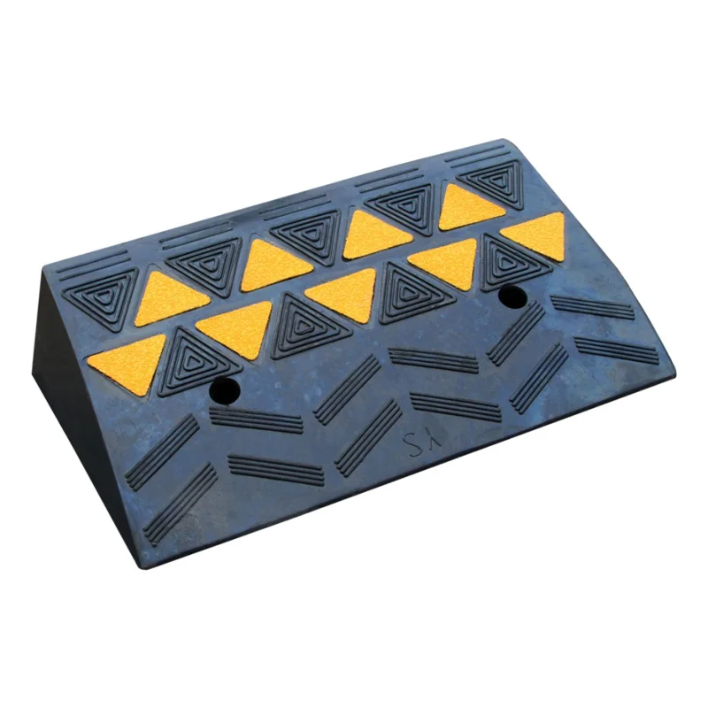 Accessible Rolled Edge Rubber Roadway Product for Driveway Curb Ramp Tire Chocks Wheel Stoppers Car Slope