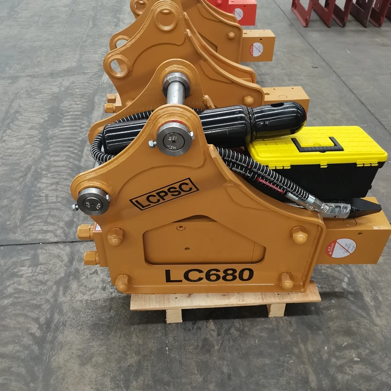 Triangle hydraulic breaker hammer customized tunnel rock drilling hydraulic gun head 20 tons excavator drill rod breaker