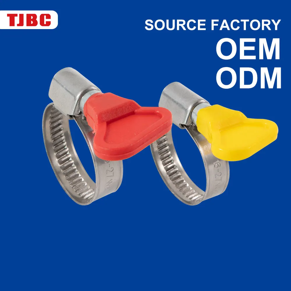 Stainless Steel German Type Thumb Screw Hose Clamp