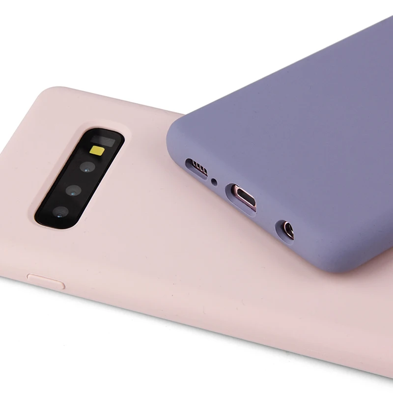New for samsung S10plus liquid silicone mobile phone case full package case for S10E silicone innovative anti-fall covers