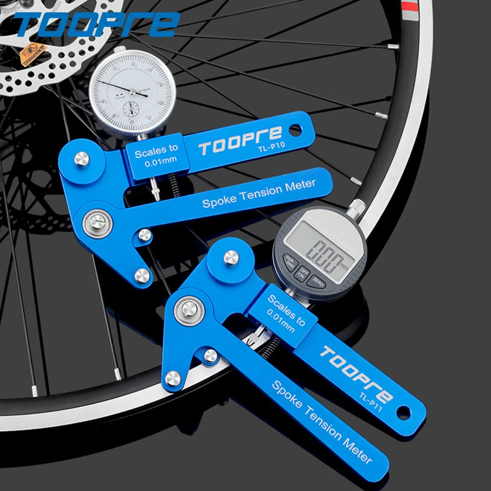 TOOPRE Bicycle Electronic Tension Meter Mountain Road Bike Wheel Spokes Checker High Precision Indicator Cycling Repair tools