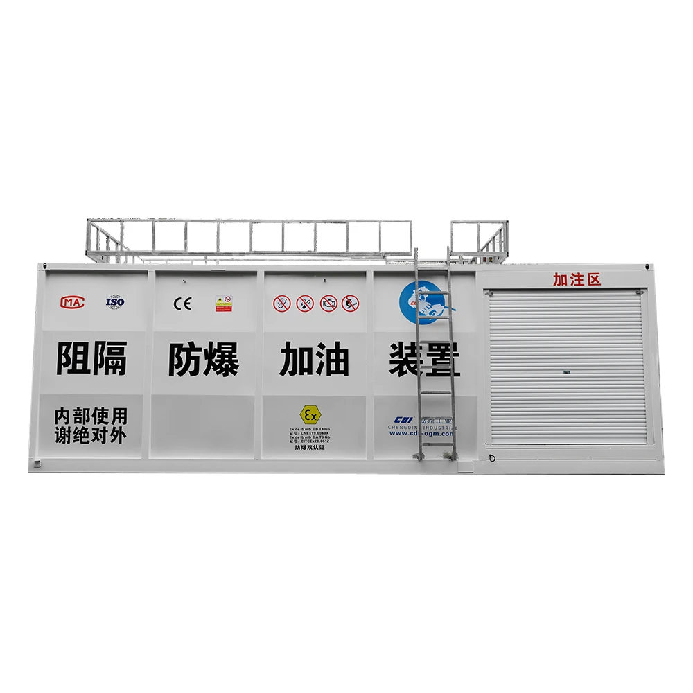 40 cubic meters petrol diesel mobile container fuel station