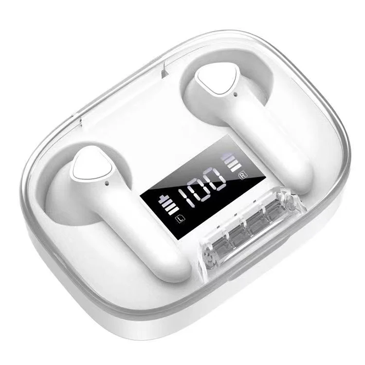 Camel Factory OEM Smart Touch Control Earphone Bluetooth  Earbuds Mobile Headset charging box  Clear Cover