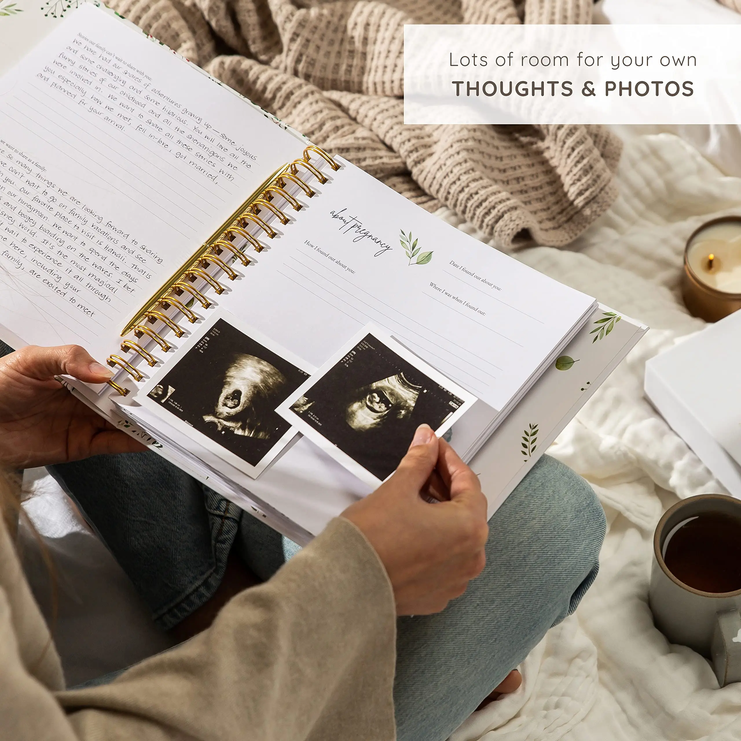 The Story of You Keepsake Memory Book for Baby Boy or Girl First 5 Year Milestone Gender Neutral Journal Scrapbook Photo Album