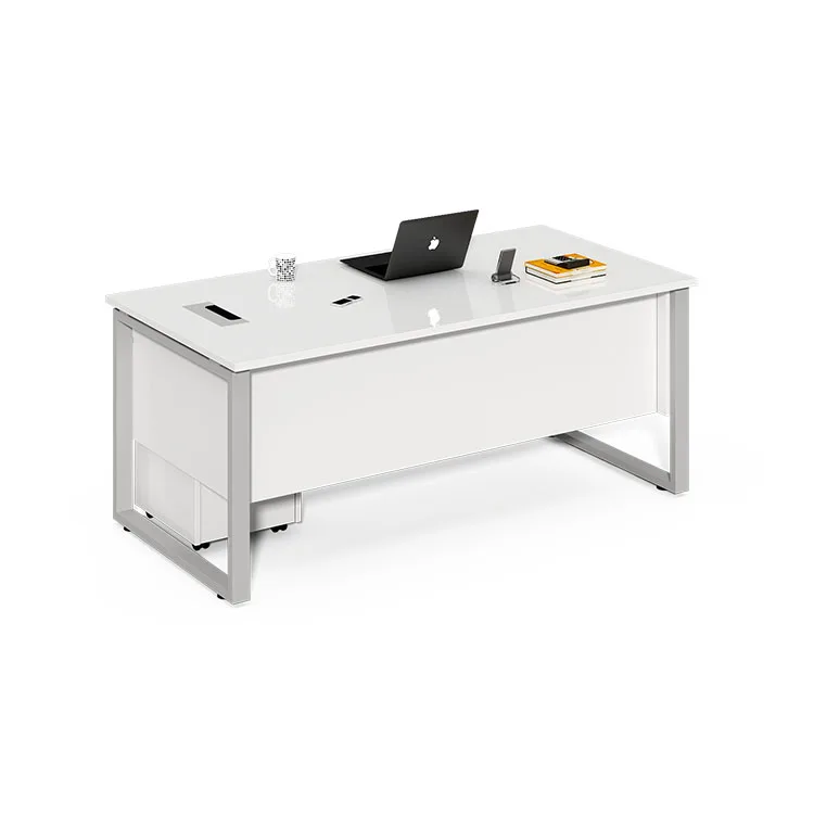 Top Manufacturer Cheap Custom White Control Panel Eco-Friendly President Executive Desk Manager Desk