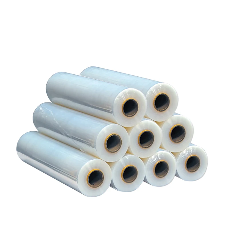 LLDPE 30cm-50cm Translucent Protective Stretch Film Roll Moisture-Proof Cling Wrap for Packaging 300m Length