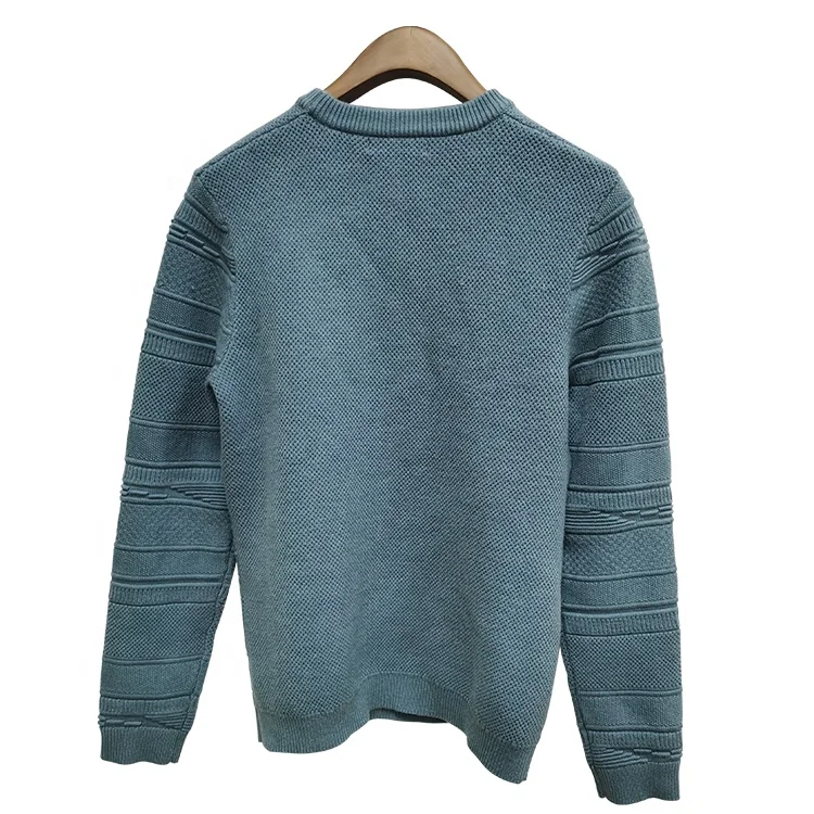 DiZNEW Hot Selling Custom Oversize Chunky Cable Man Knit Sweater Hombre Pullover Links Sweater