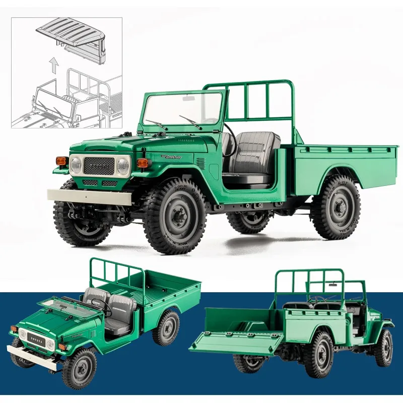 FMS 1/12 Toyote FJ45 RC Pick-up Truck 4WD RTR Licensed 2 Speed Transmission Vintage Car All Terrain Off-Road Remote Control