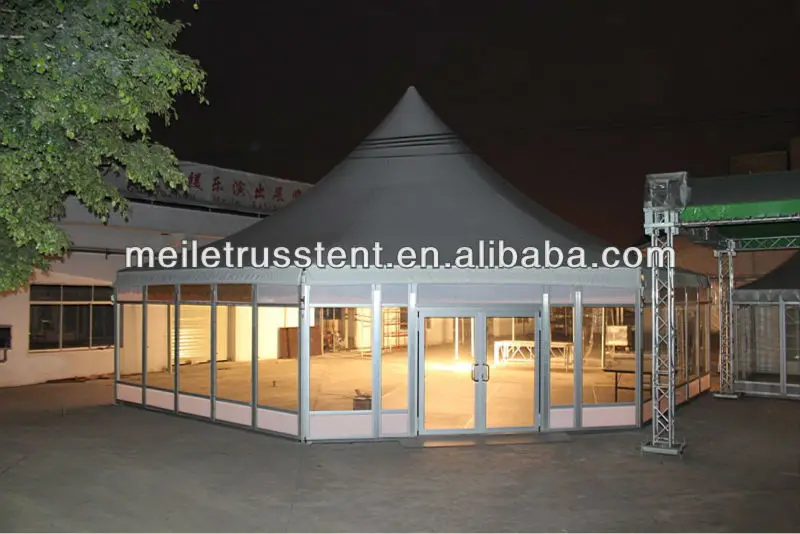 luxury PVC sound proof tent clear event canopy meeting tents outdoor glass tent for sale