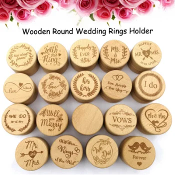 Ring Box Jewelry Box High Quality Wooden and Environmentally Friendly Wood Storage Box Customized Logo Multifunction CLASSIC