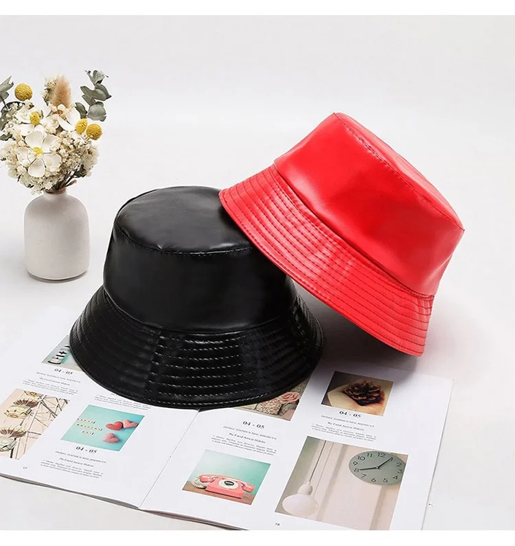 New Design Pu Fashion Waterproof Fishing Hats Women Sun Bucket Cooling Hard Hat With Sun Veil