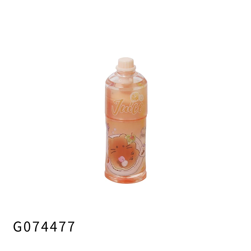 Custom Cute stationary six-color Cartoon Obakenu Tea bottle Shape kawaii stationery eyeshadow Highlighter Pen for children