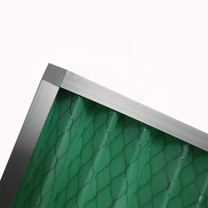 High Quality Customized Manufacturing Pleated Cardboard Frame Folded Panel Air Filter Air-condition Unit Filter
