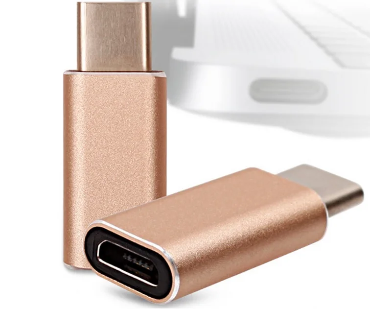  Алюминиевый сплав Micro USB V8 для USB3.1 типа C адаптера переменного тока USB-C