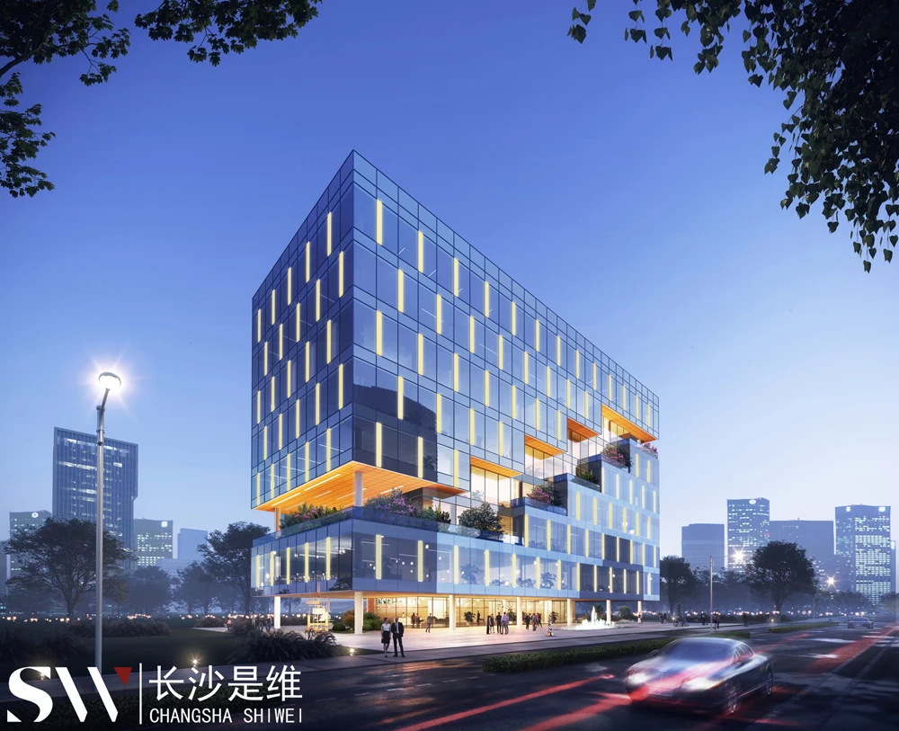 Modern Commercial Building Design for Construction & Real Estate