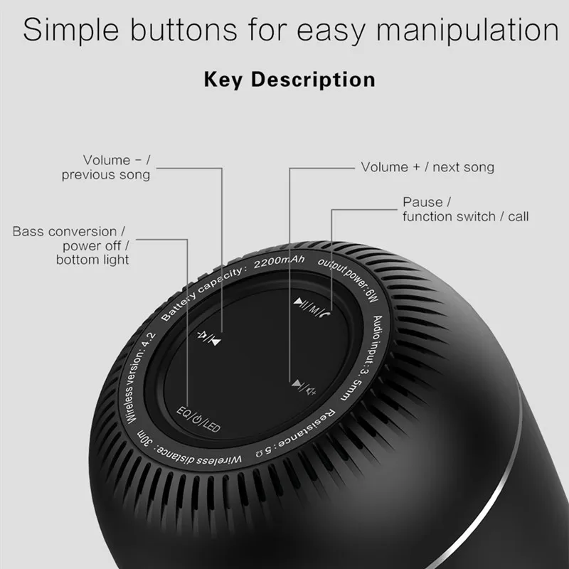 360 Sound Wireless Speaker Streams 3D Smart BT Audio Home Smart Speakers