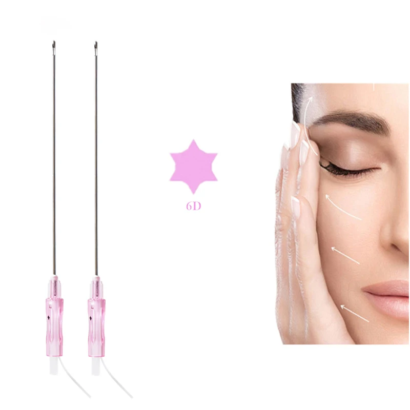 Medical Suture 18G 120mm Pcl Hilos W Blunt Needle 6D Cog Thread For Lifting