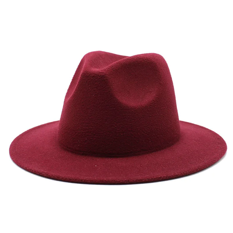 Custom High Quality Wide Brim Panama Fedora Hats Women Wholesale 2022 Wool Felt Classic Party Fedora Hats Men