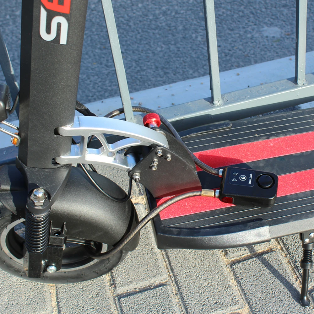 Burglar-Proof Smart Lock for Electric Scooter & Motorbike Outdoor Security Keyless Wireless Bicycle Anti Theft Alarm Lock