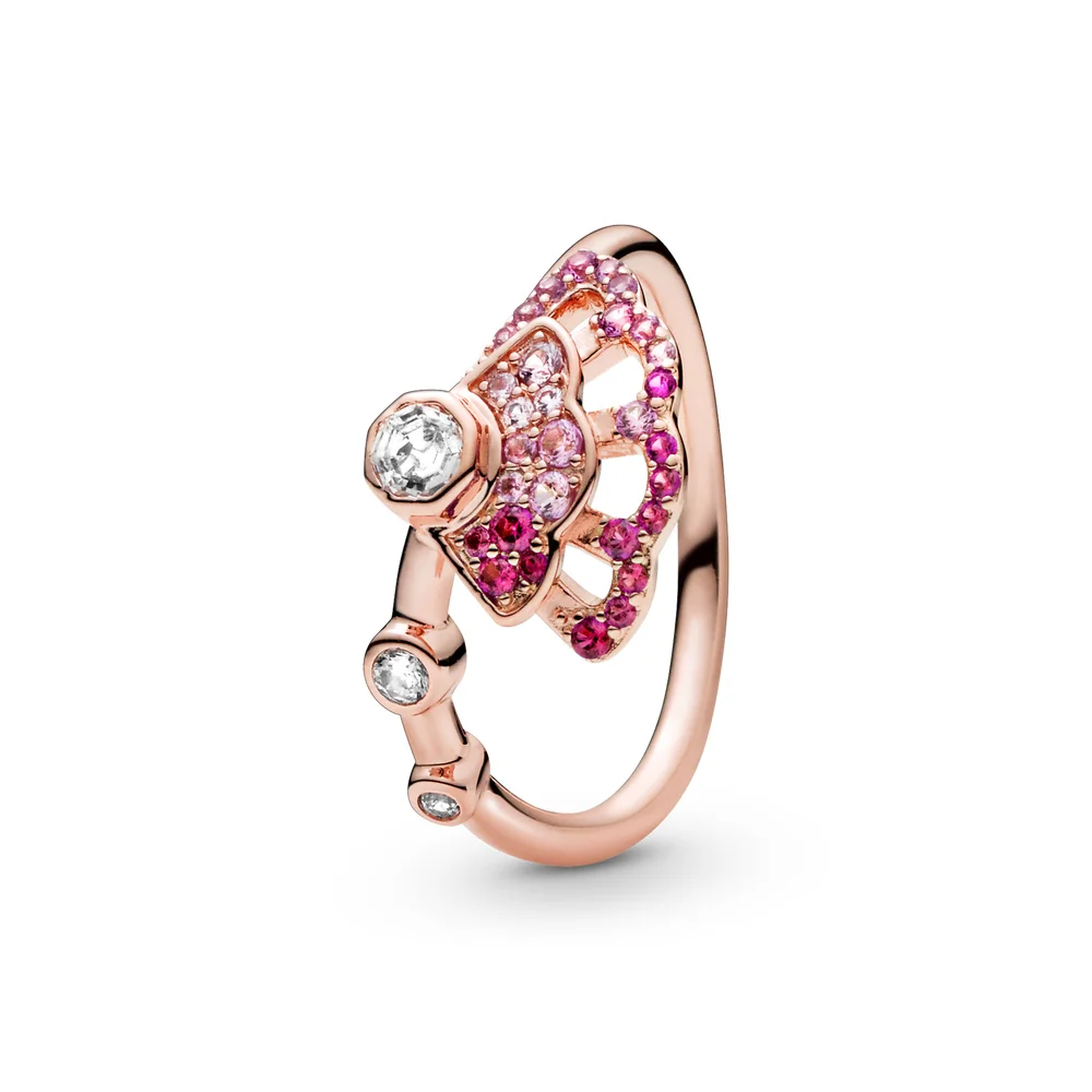 Fit Original luxury Real 925 Silver rose gold For Women Love heart crystal high quality couple rings DIY fashion wedding Jewelry