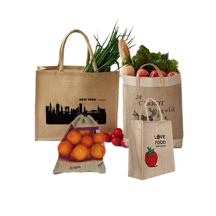 Custom attractive design Recycle Fabric Shopping Organic Cotton Bag For food