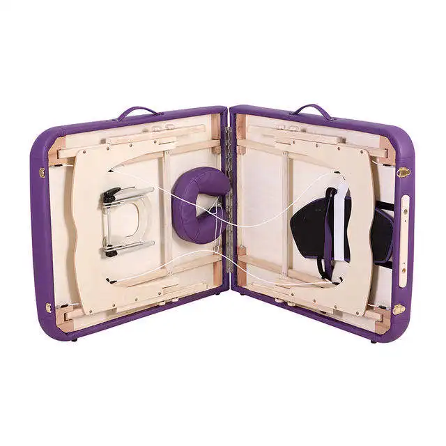 Sukar Portable Massage Bed Professional Wooden Lash Bed Portable Folding Spa Face Massage Bed