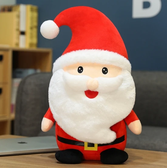 New Santa Claus figure holiday decoration doll Throw pillow wholesale Christmas gift plush toy