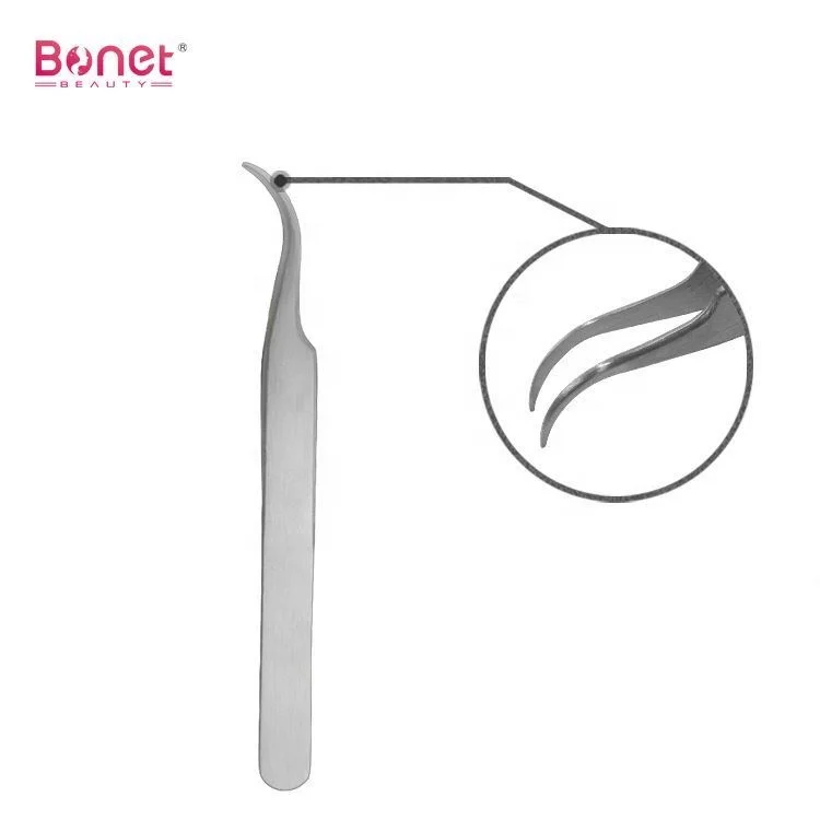 High Quality Stainless Steel Eyebrow Tweezers Set with Slanted Tip Beauty Product