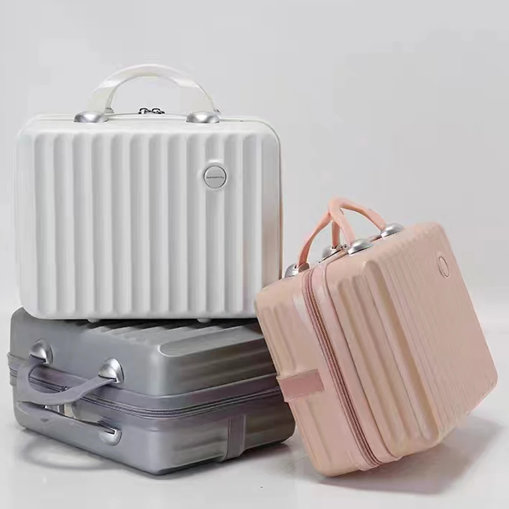 New OEM Unisex Portable 14inch Travel Luggage Fashionable Fruit-Colored Carry-On Cosmetic Case with Zipper Closure Makeup Case