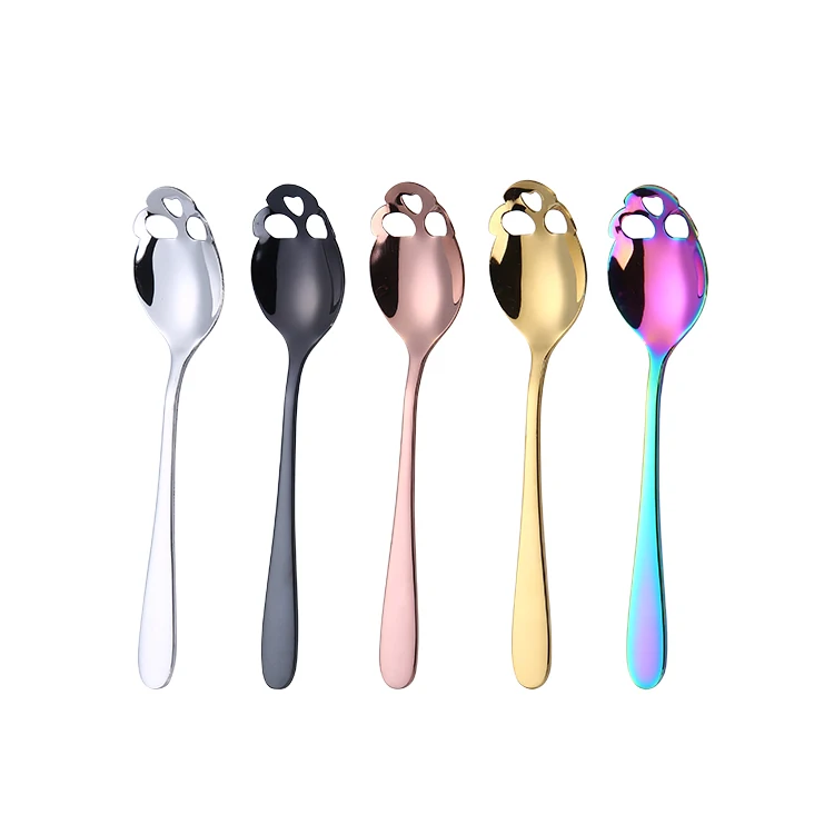 
18/10 Stainless Steel Halloween Mini Teaspoon Skull Shaped Coffee Spoon 