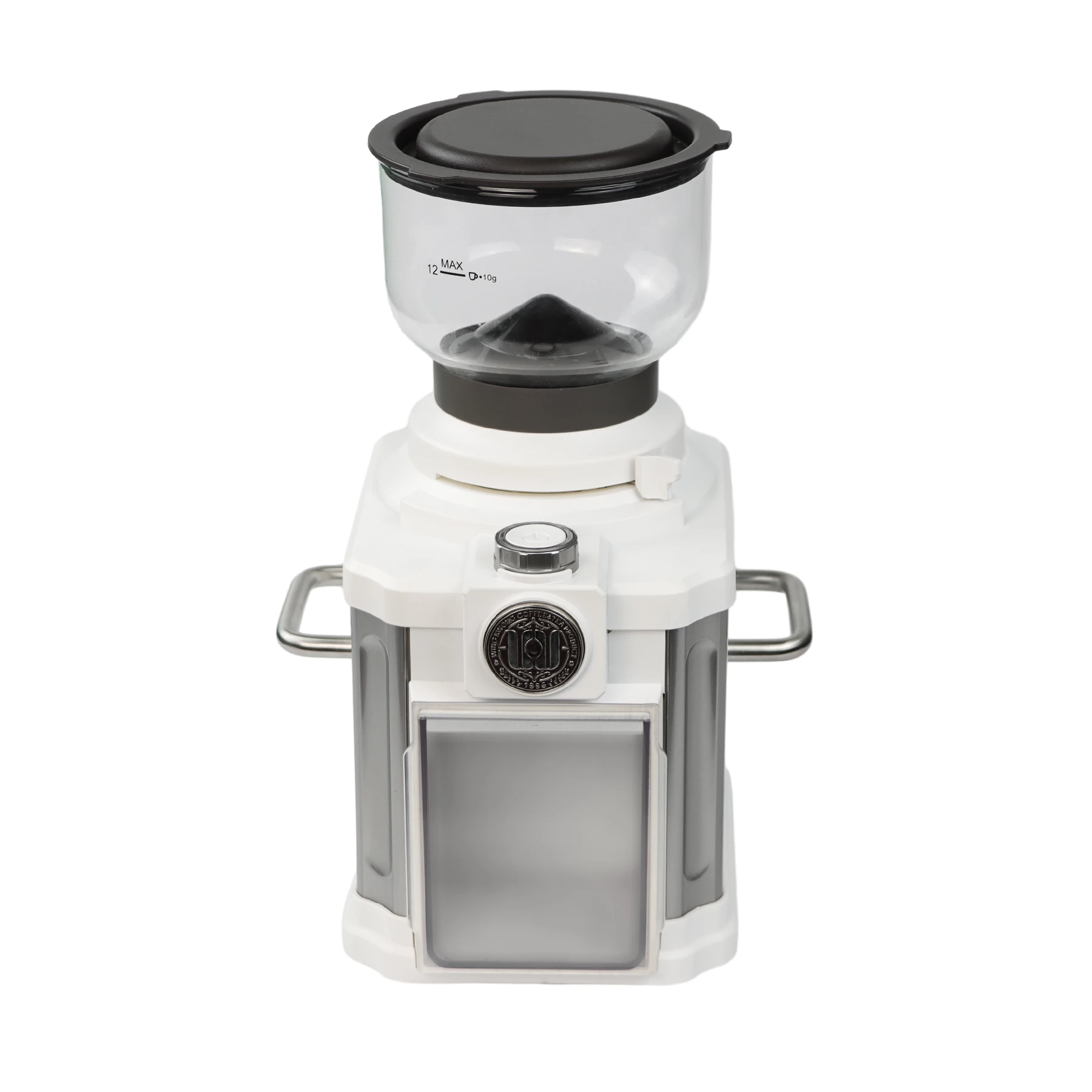 Wingkwong 2024 Factory Direct Sale Retro Electric Coffee Grinder Coffee Mill Coffee Bean Grinding Machine With Raw Wood For Home