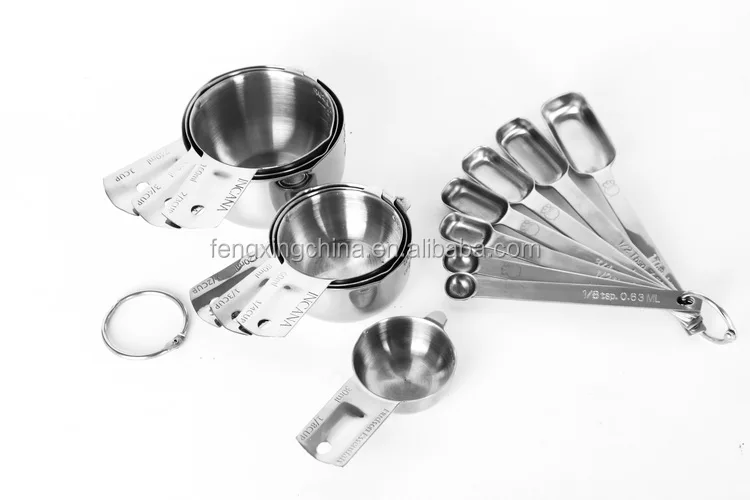 Лидер продаж на Amazon, набор мерных стаканчиков и ложек из пищевой нержавеющей стали