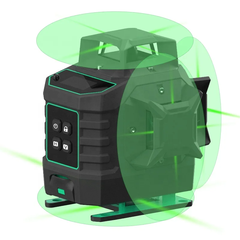 2021-2022  OEM/ODM Factory Supply Green Beam Self Leveling Tool Digital Light Outdoor Pro 3D 12 Lines 360 Laser Level