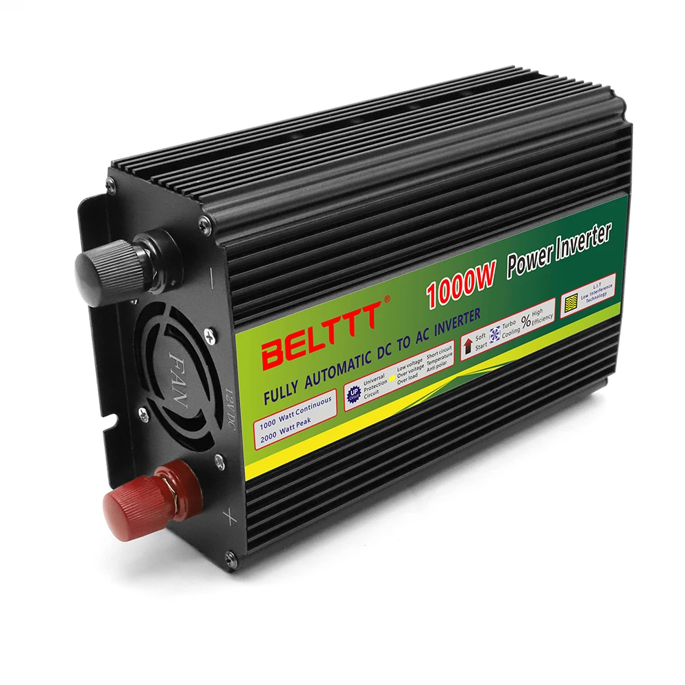  12vdc 24vdc до 220vac 1000w синусоидальный инвертор для домашнего