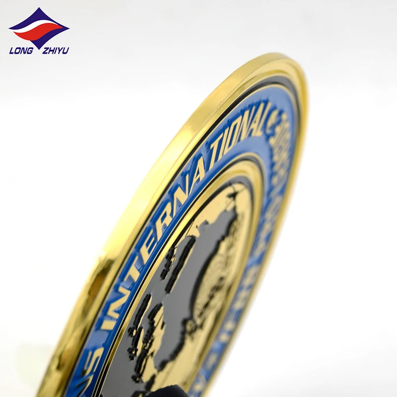 Longzhiyu 15 Years Factory Custom Metal Enamel Medals Colorful Soft Enamel Medallion Bodybuilding Medal