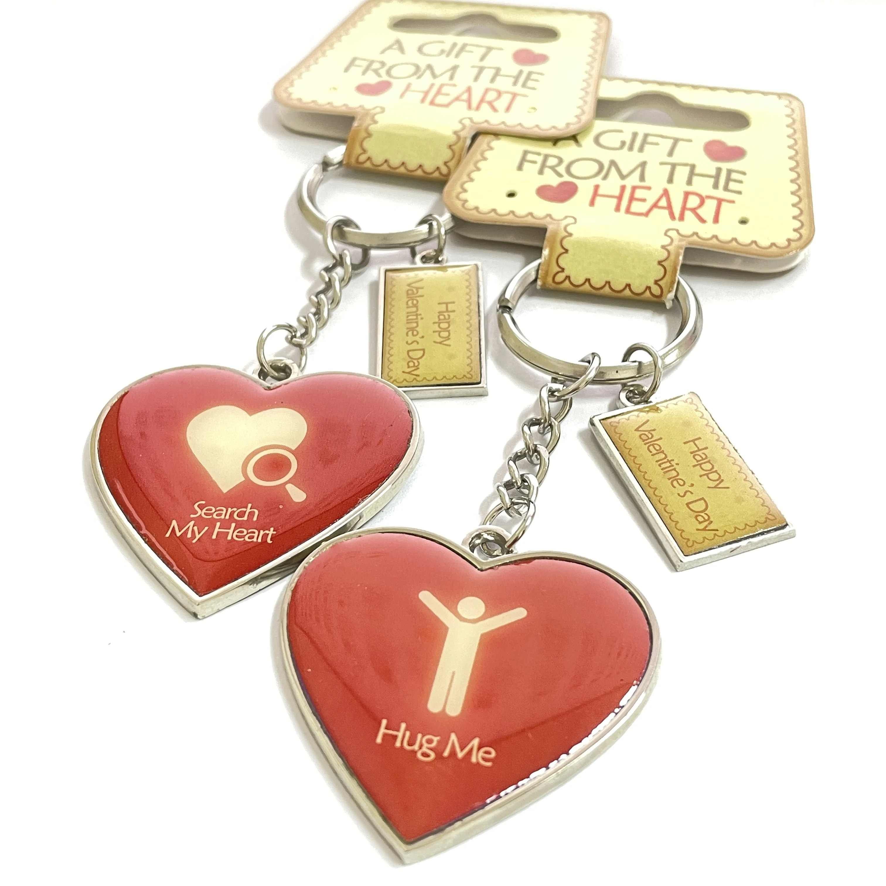 Custom logo Printed Sublimate Zinc Alloy Metal Keychain Lanyard Short lanyard with logo Custom Stainless Steel Keychain Couple K