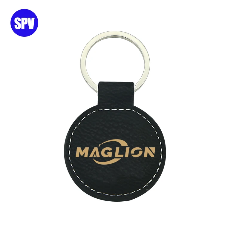 Factory Price Laserable Leatherette Leather Blanks Keychain for Laser Engraving