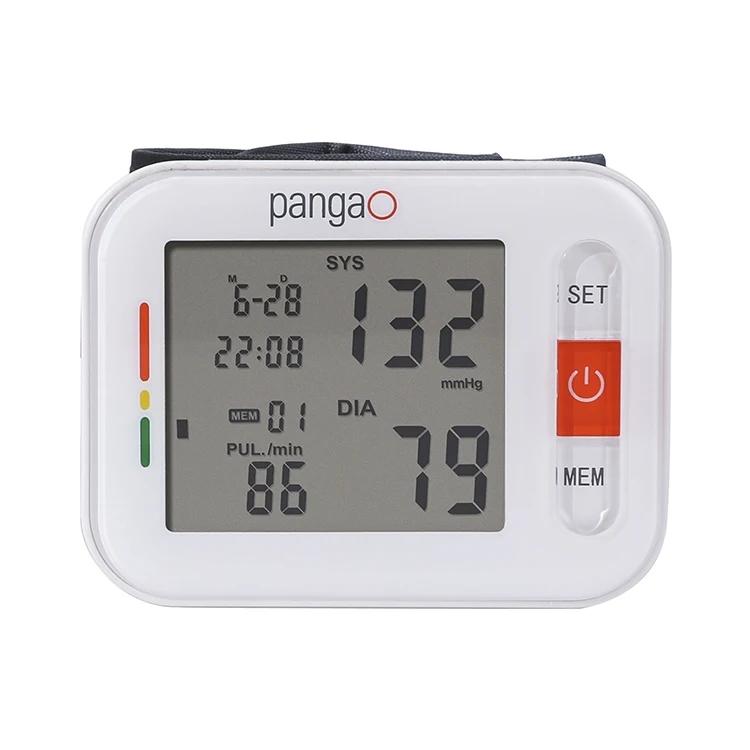 Portable LCD Display Automatic Sphygmomanometer Electronic BP Machine Digital Wrist Blood Pressure Monitor