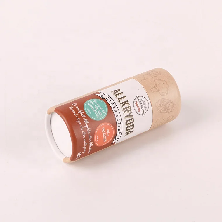 Biodegradable Printing Cardboard Food Bulk Tea Coffee beans Powder Packaging Paper Tube